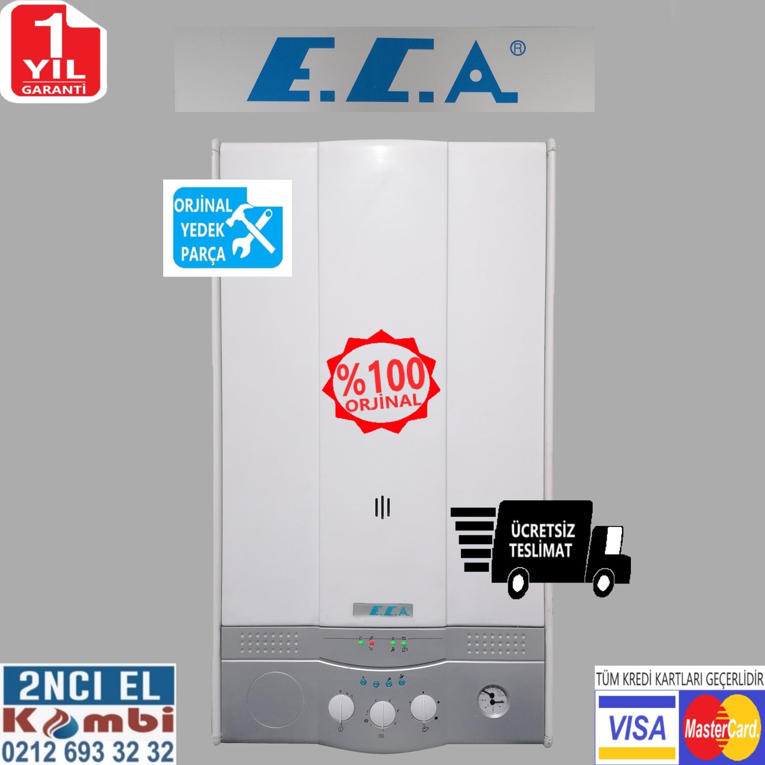 2.el Eca Kombi Proteus 24 KW Hermetik - 2. El Kombi