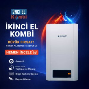 İkinci El Kombi Arçelik DGK 20H LCD 24 kW Hermetik Kombi (1)