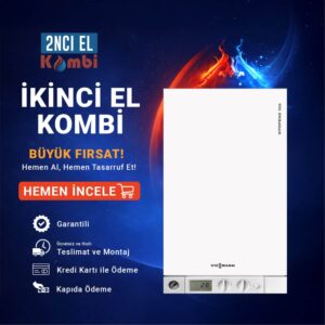 İkinci El Kombi Viessmann Vitopend100 Dijital 24 kW Hermetik Kombi
