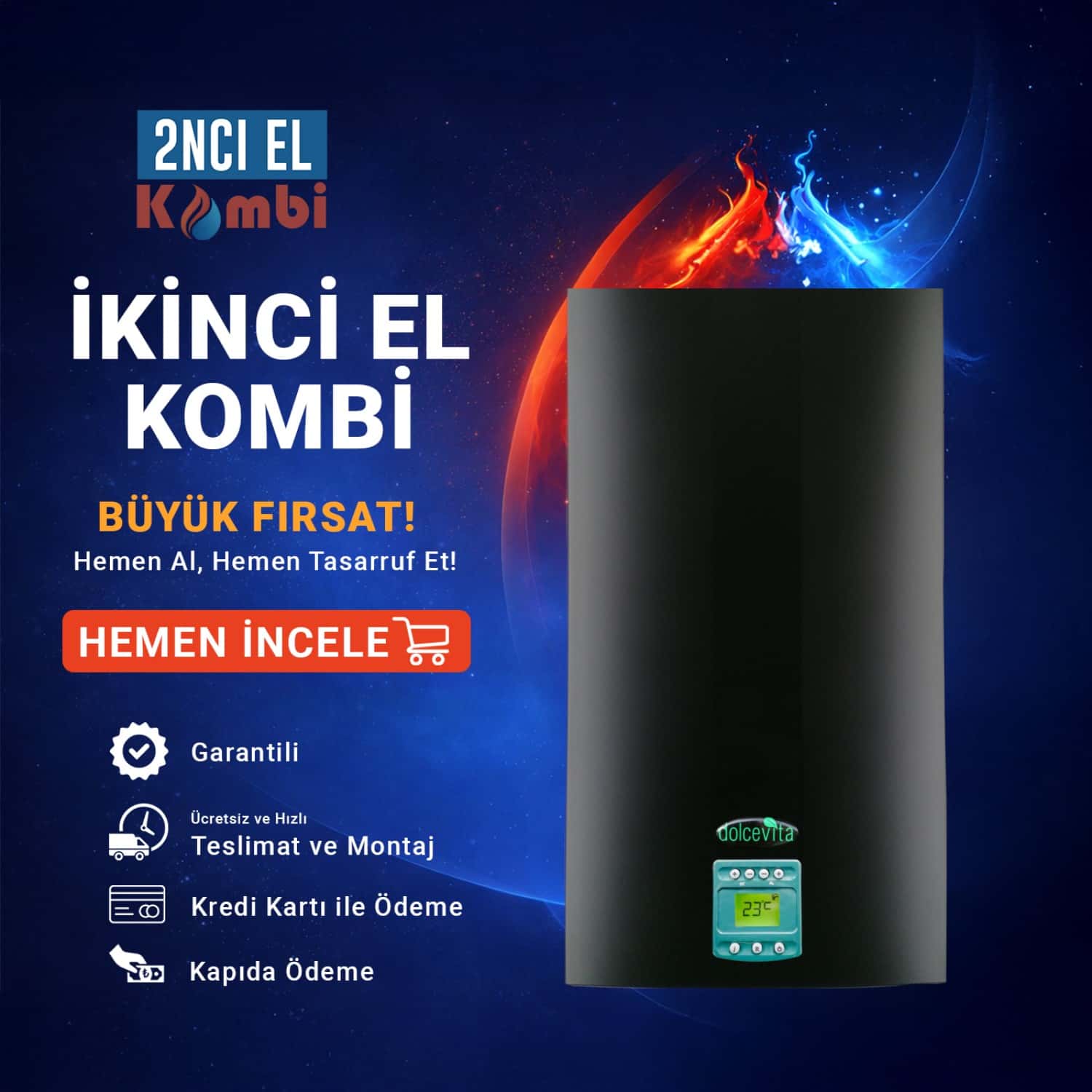 Baymak Dolcevita HC 24 kW Hermetik Kombi - Görsel 2